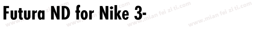 Futura ND for Nike 3字体转换